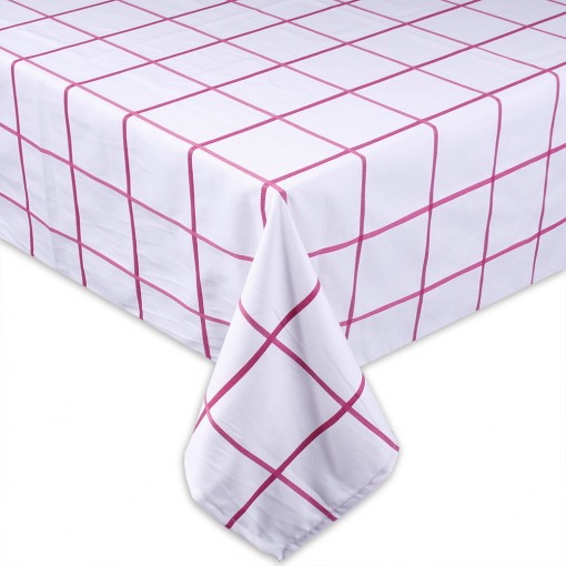 Mantel Cuadros Fucsia 150cm x 150cm