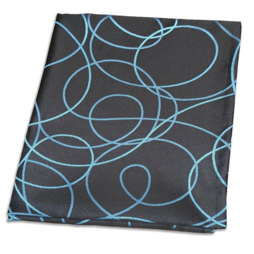 Mantel Merlot Negro/Azul 140cm x 140cm