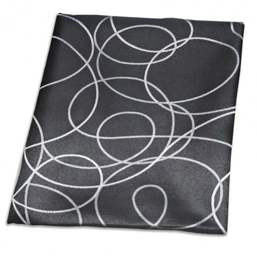 Mantel Merlot Negro/Plata 140cm x 140cm