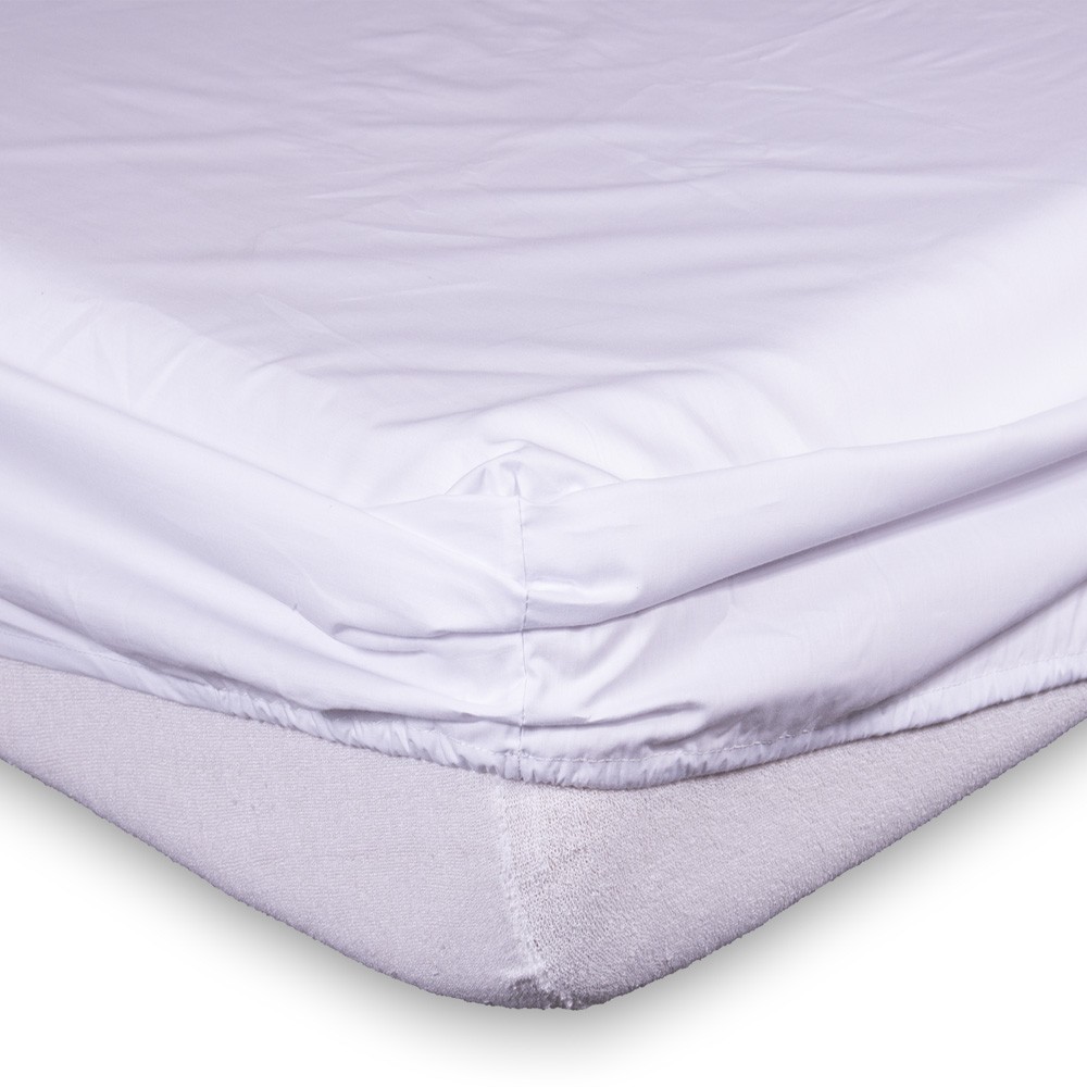 Sábana blanca bajera Popelín 100% algodón