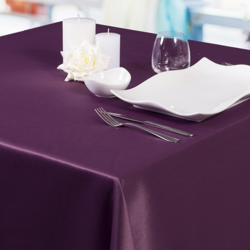 mantel liso satén de restauración