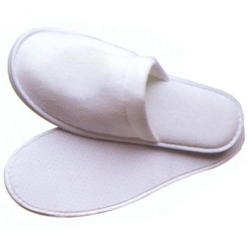 zapatillas de terciopelo blancas para hoteles