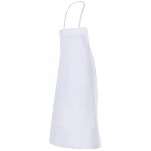 Delantal Blanco con peto sin bolsillo