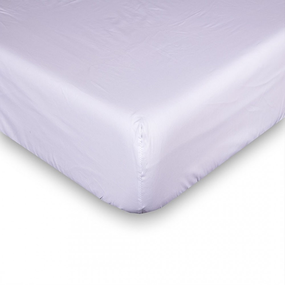 Sábana bajera ajustable blanca modelo América