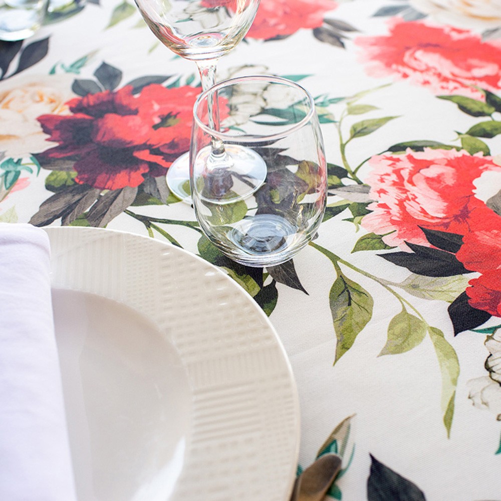 mantel estampado de hostelería