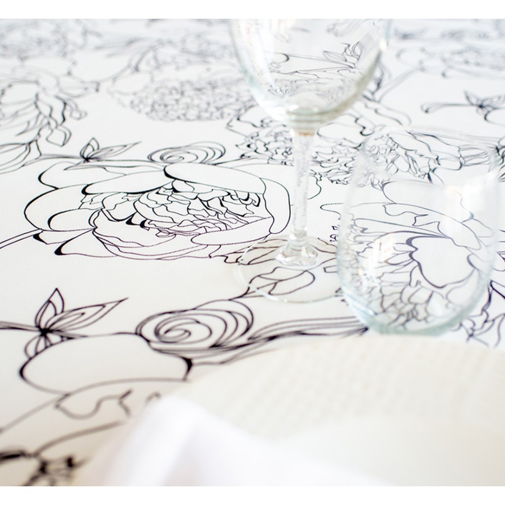 mantel estampado para restauración