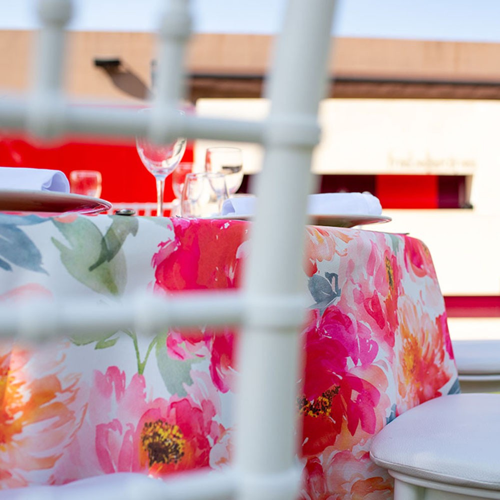 manteles estampados de restaurante