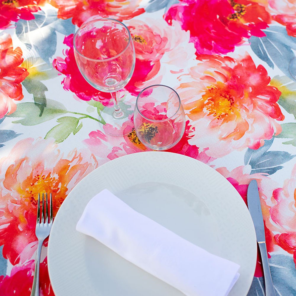 manteles estampados de restaurante