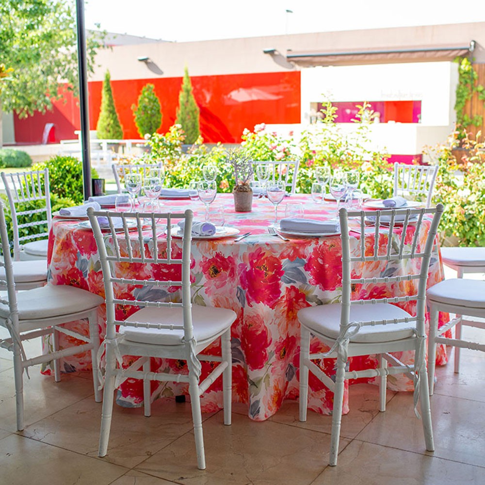 manteles estampados de restaurante