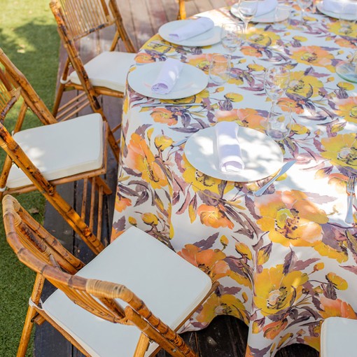 mantelería estampada para hostelería