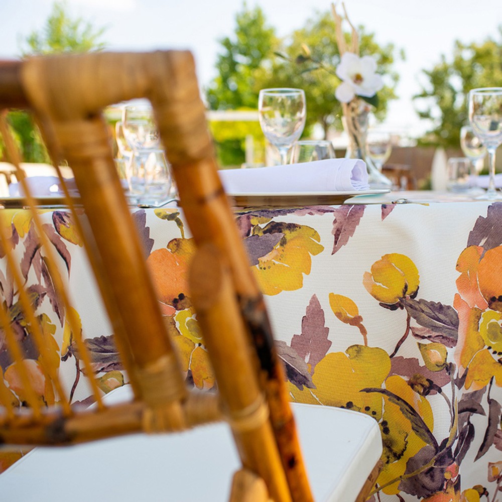 mantelería estampada para hostelería