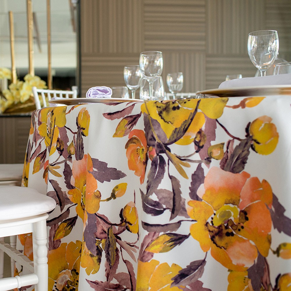 mantelería estampada para hostelería