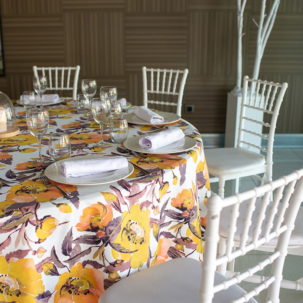 mantelería estampada para hostelería