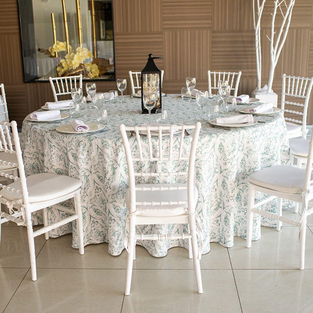 mantelería estampada de poliéster