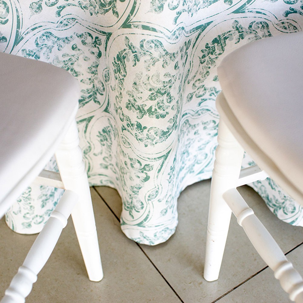 mantelería estampada de poliéster