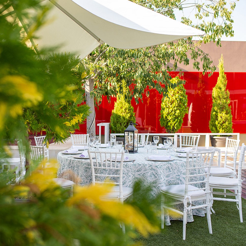 mantelería estampada de poliéster