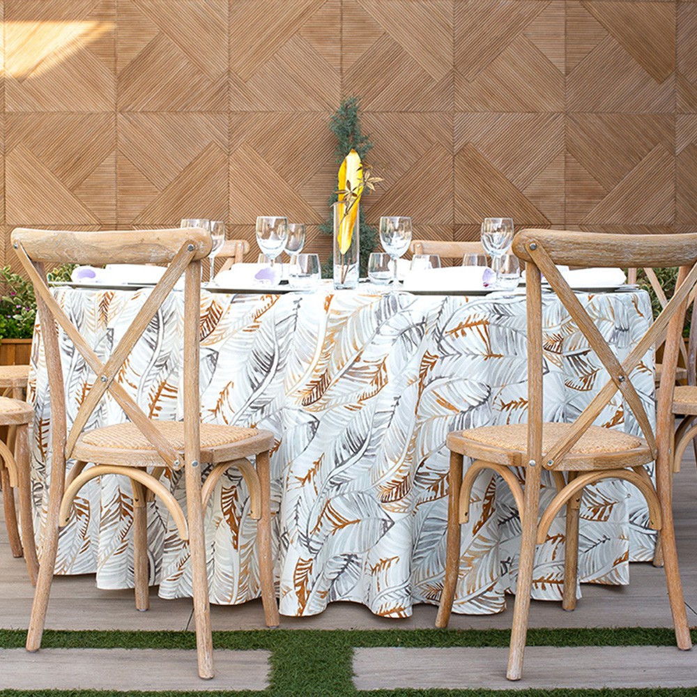 mantel de restaurante estampado