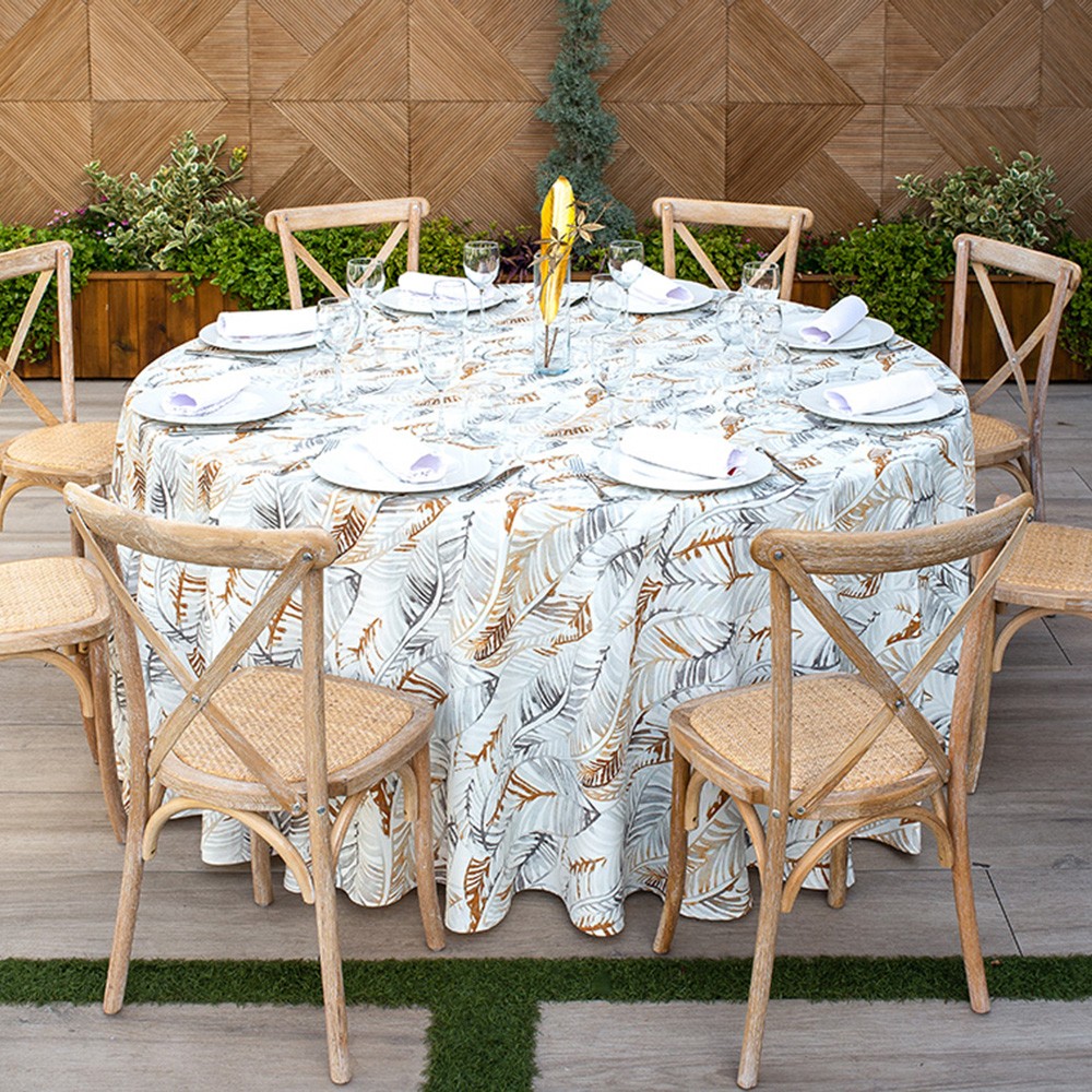 mantel de restaurante estampado