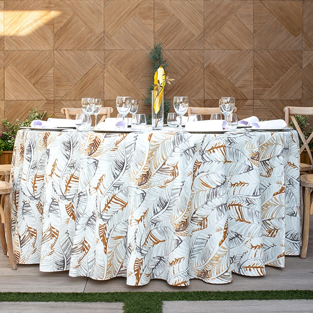 mantel de restaurante estampado
