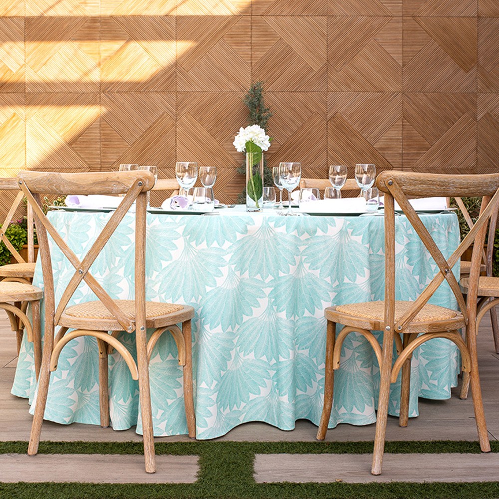 mantel de restauración estampado