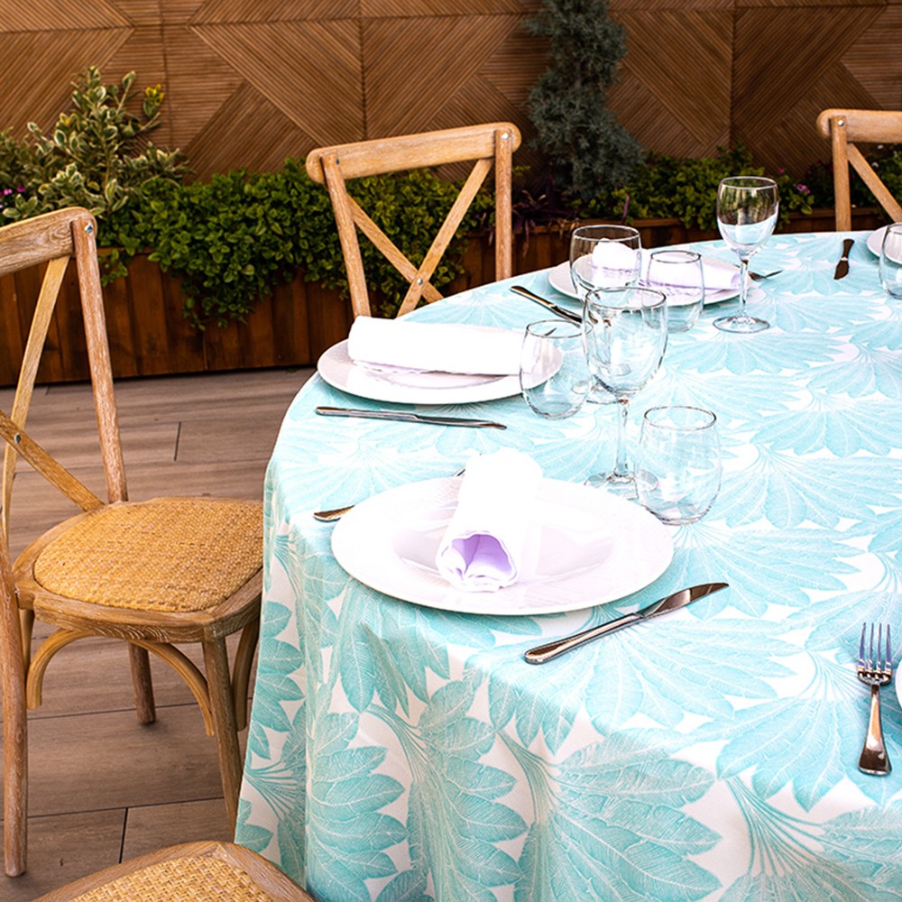 mantel de restauración estampado