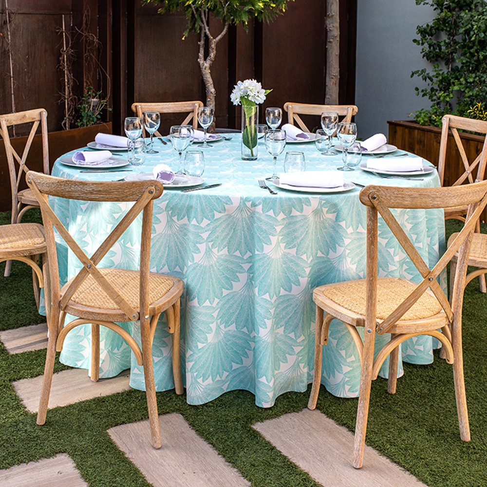 mantel de restauración estampado