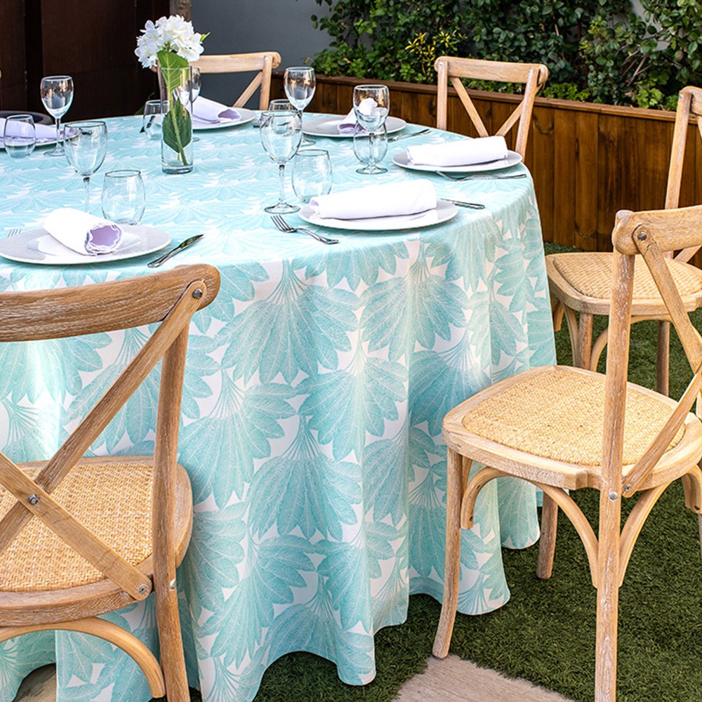 mantel de restauración estampado