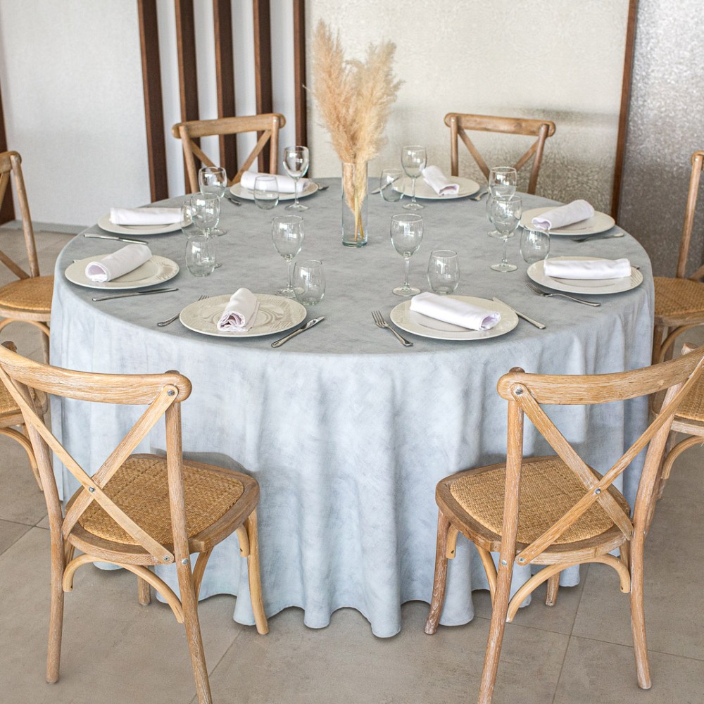 mantel estampado en poliéster