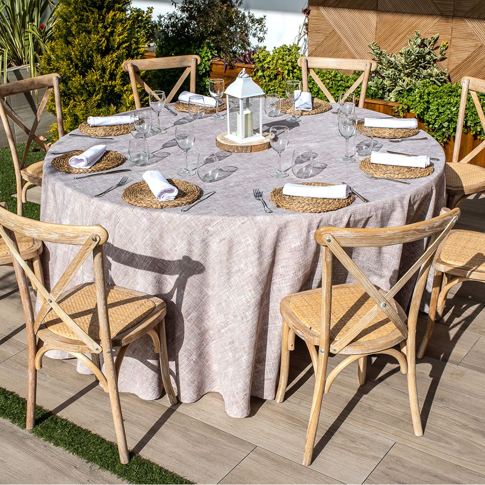 manteles estampados en poliéster