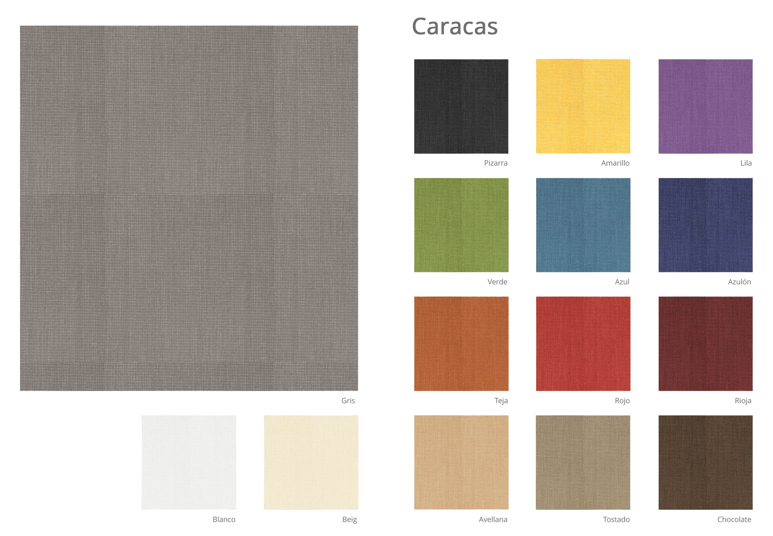 Tejido Caracas Colores