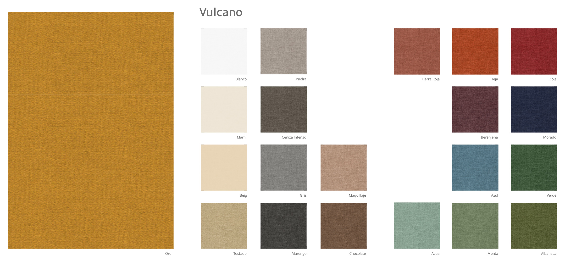 Vulcano Guia de colores