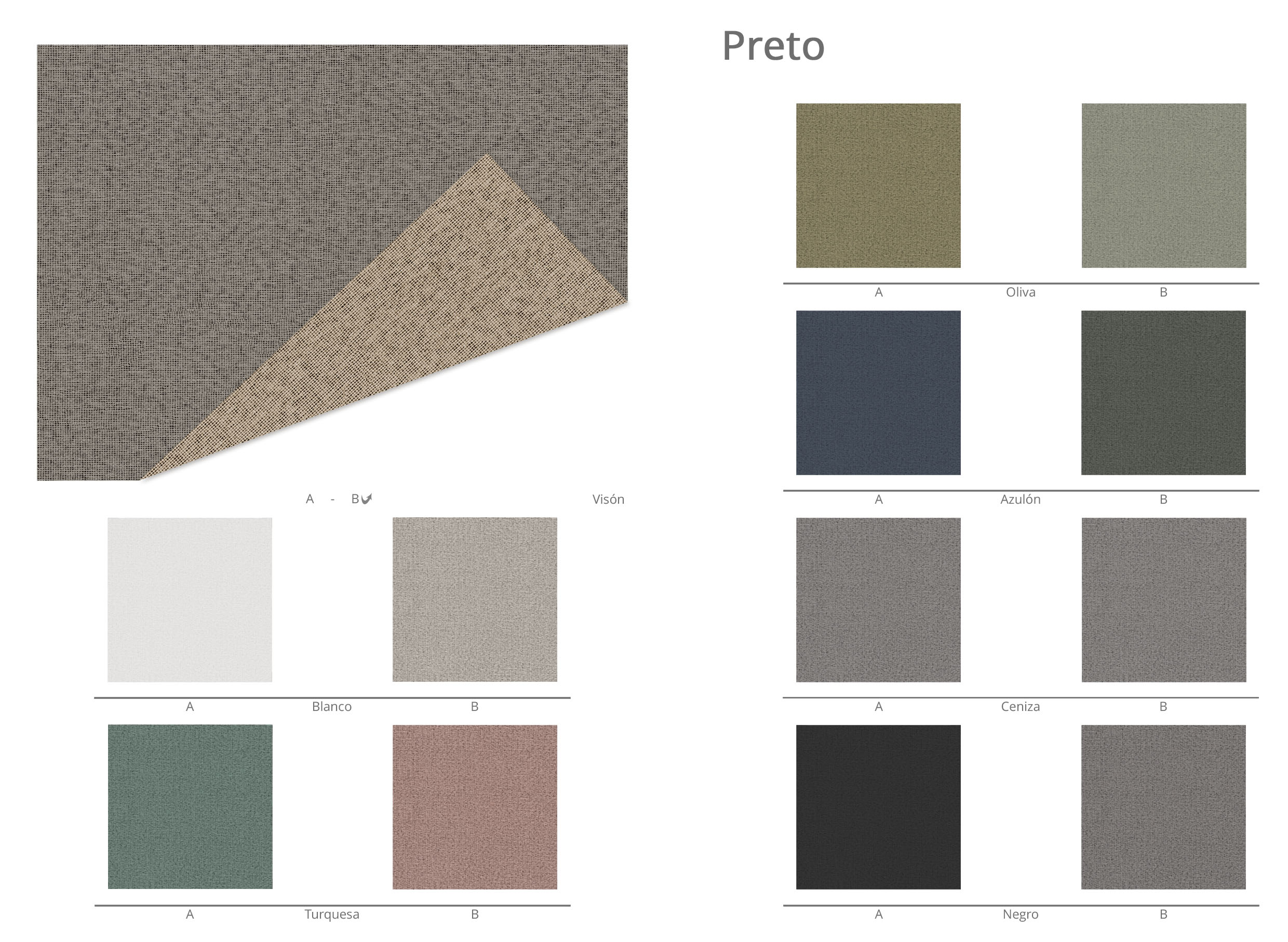 Blackout doble cara Preto Colores
