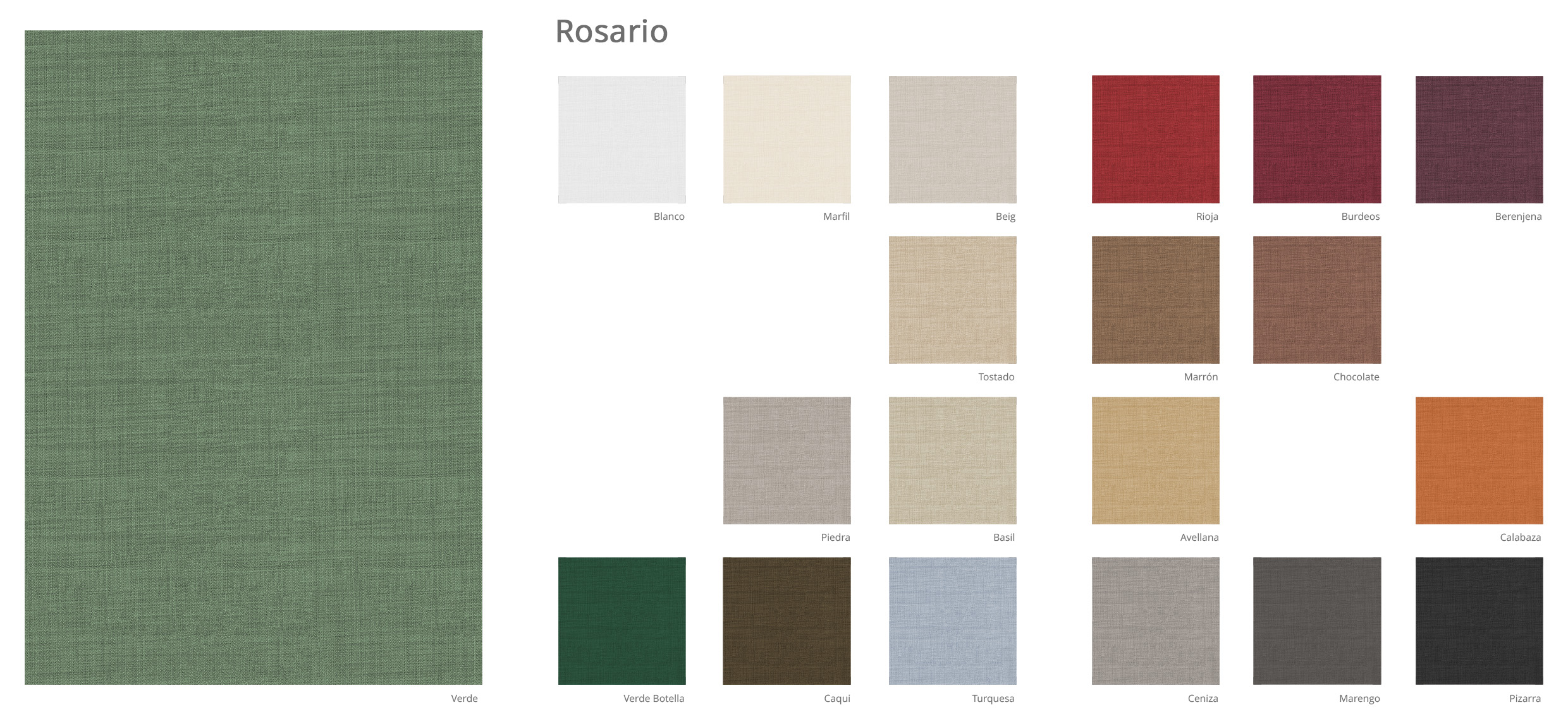 Tejido Ignífugo Rosario Colores